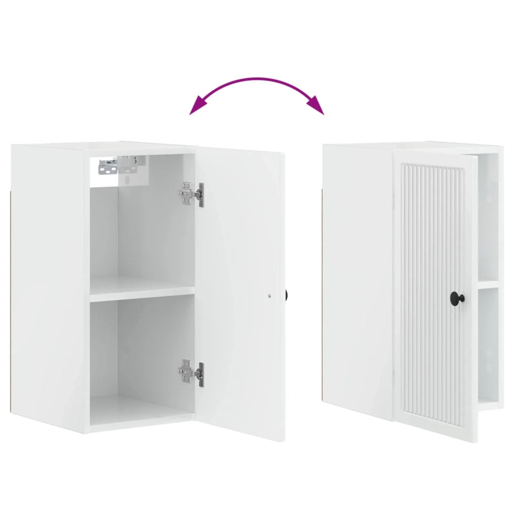 Armadio da bagno a muro EDE Bianco Lucido 30 x 31 x 59 cm 895929