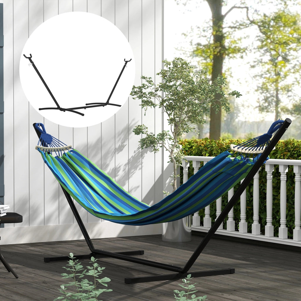 Supporto per Amaca in Metallo Aggiustabile ¨C zephmum ¨C 290x117x108 cm Nero