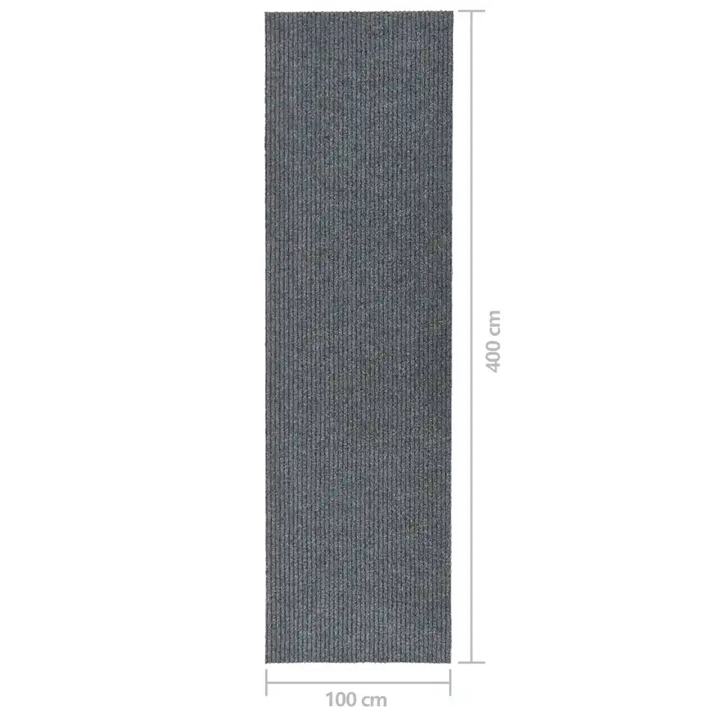 Tappeto Corsia Acchiappa Polvere 100x400 cm Grigio 327180