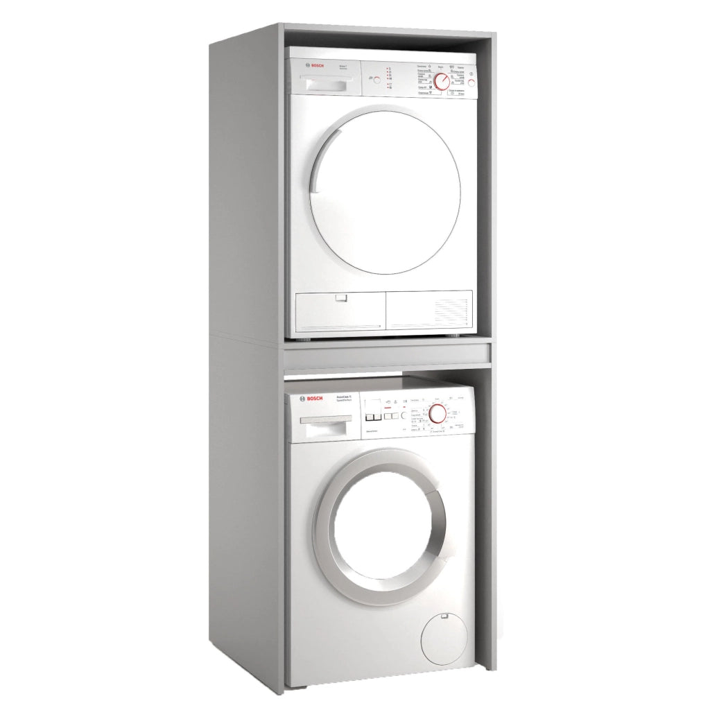 Flagler, Armadio Multiuso Grande un Ripiano Made in Italy, 70x195h cm Grigio