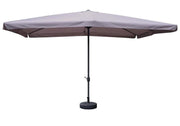 MAURY'S OMBRELLONE DA GIARDINO RETTANGOLARE 3 X 4 MT IN COLORE GRIGIO