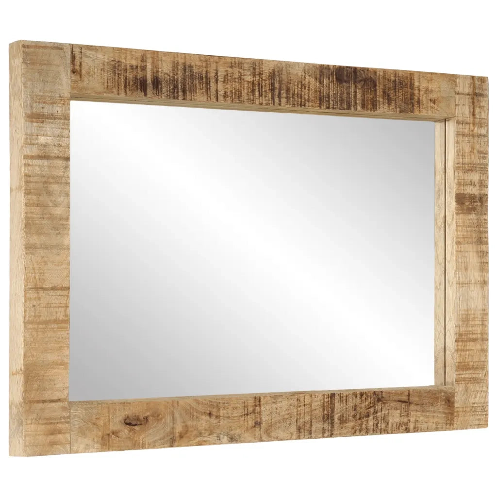 Specchio 70x50 cm in Legno Massello di Mango e Vetrocod mxl 102956