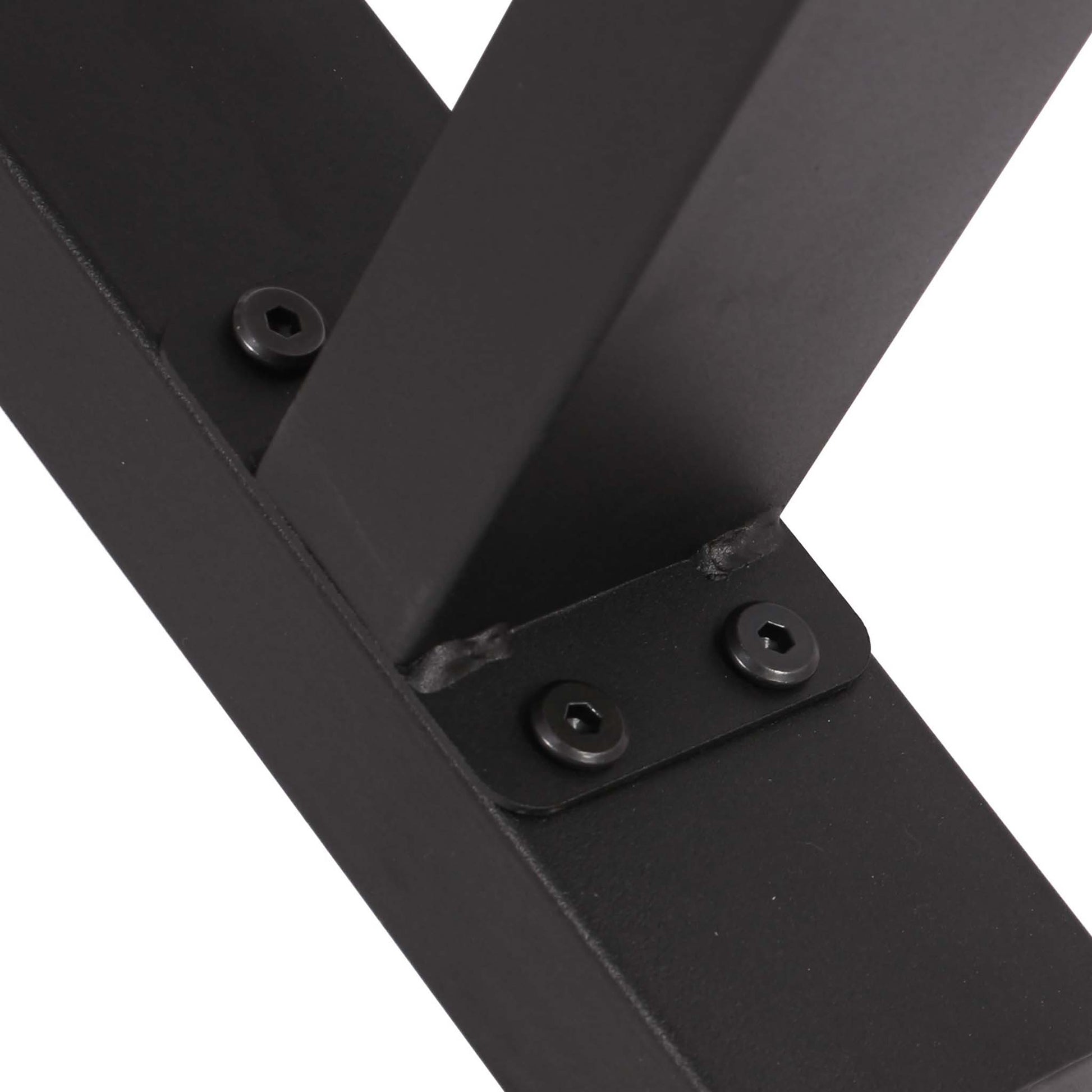 Base per tavolo 64x40 cm verniciatura a polvere nero Gambe quadrate tavolino