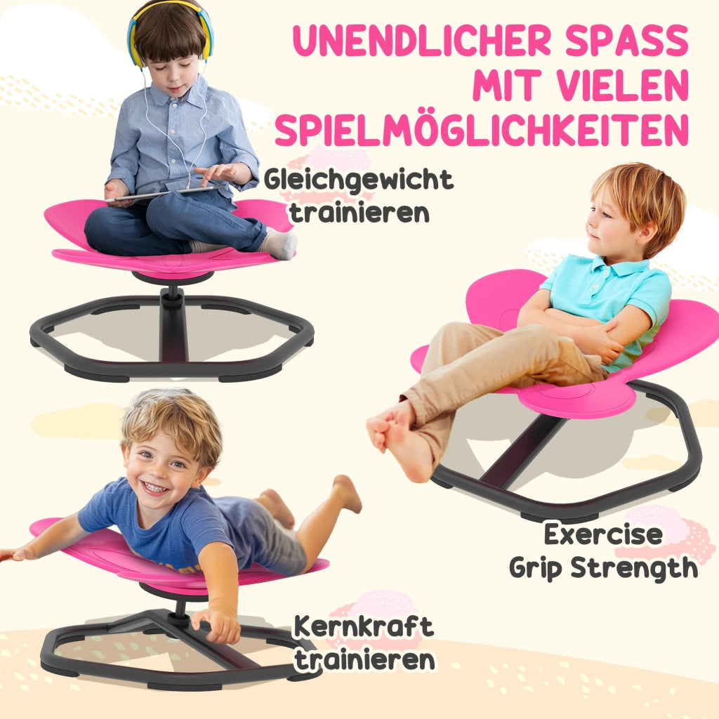 Sedia Girevole per Bambini ¨C zephmum ¨C Forma Farfalla, Rosa