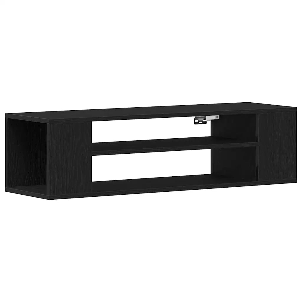 Mobile TV 100 x 30 x 26,5 cm Rovere Nero Legno ingegnerizzato 862600