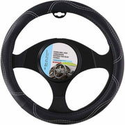 Trade Shop - Coprivolante Universale Auto In Ecopelle Copertura Sterzo Macchina Camper 38cm -