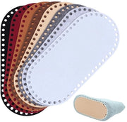 Portafoglio con fondo 8 pezzi - fondo ovalo in viltene - set di borse DIY - set di sostituzione - 8 colori - 10 cm di larghezza, 22 cm di lunghezza