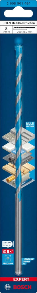 Punta Universale Multi Construction Ø Mm 8 x 250 Bosch