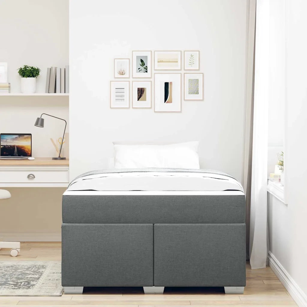 Struttura del letto Grigio scuro 120 x 190 cm Tessuto 3399174