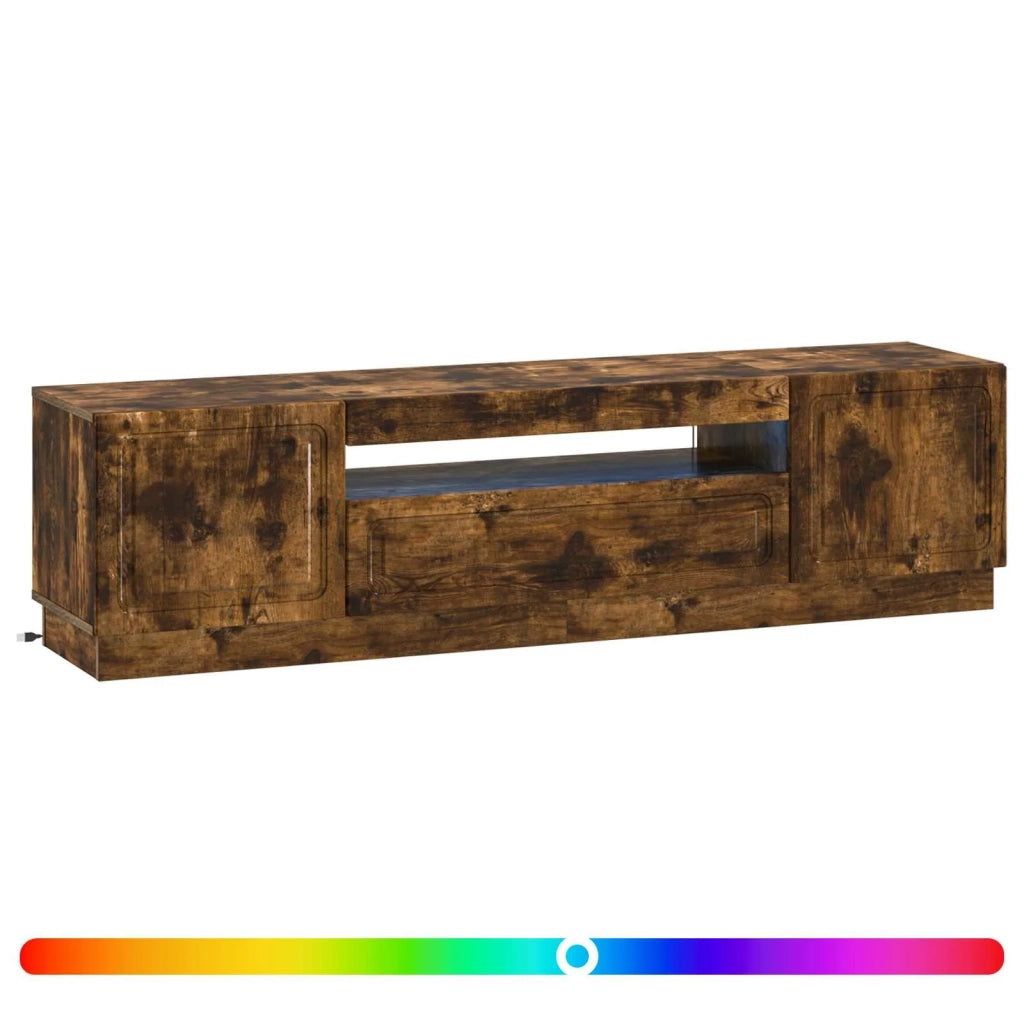 Mobile TV LED Rovere Fumo Legno ingegnerizzato 897790