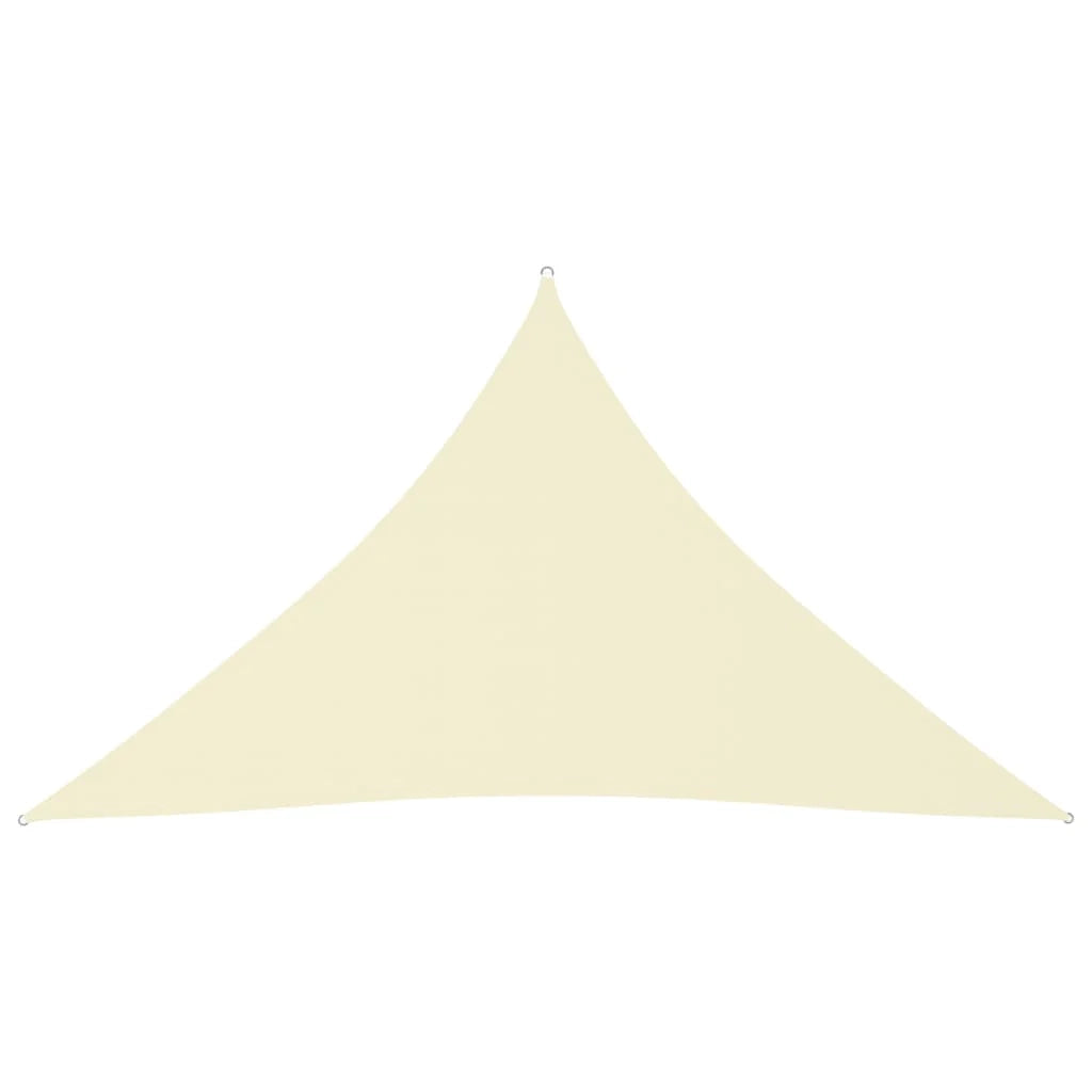 Vela ombreggiante/ombrellone triangolare in tessuto Oxford 3 x 3 x 4,24 m crema 02_0009829