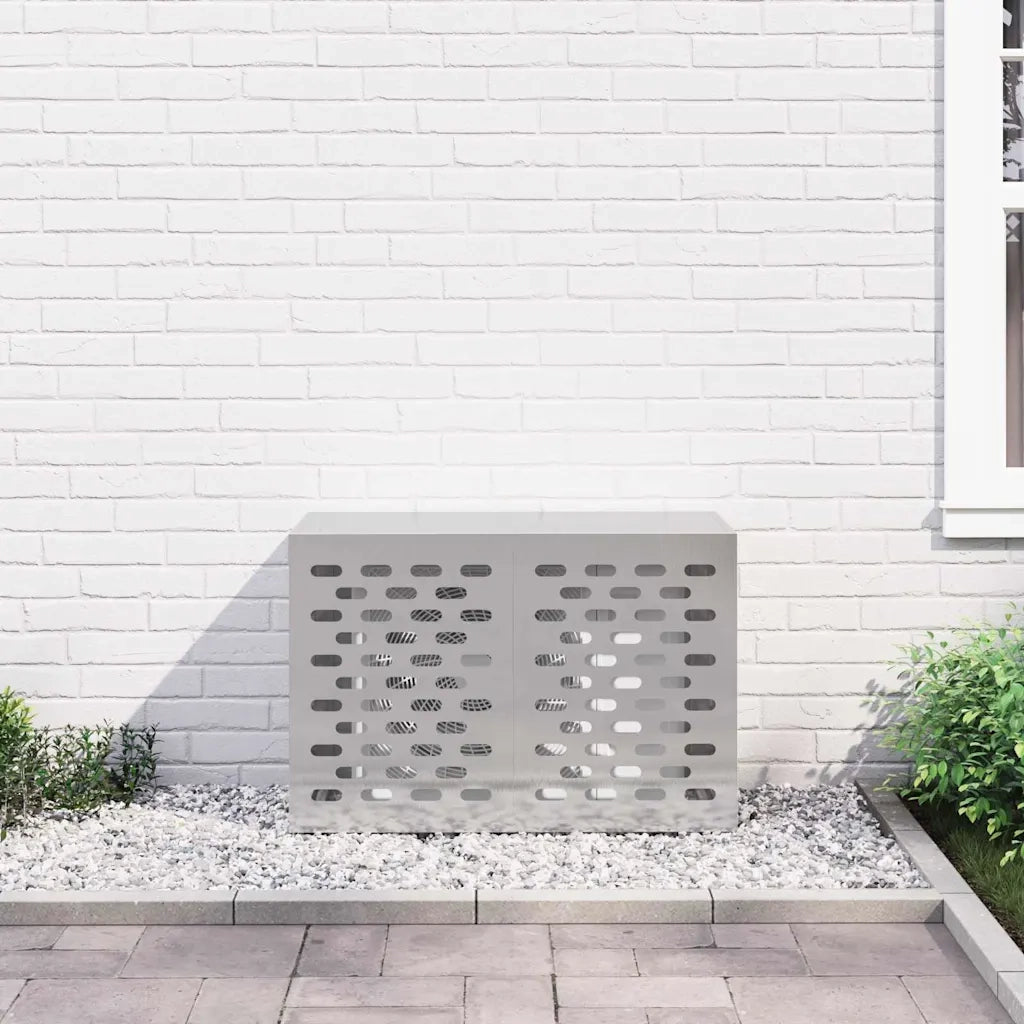 Copertura per condizionatore d'aria Argento 90 x 40 x 60 cm 865894