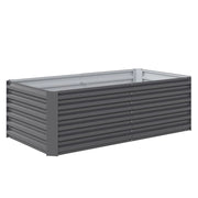 LETTO PER ORTO RIALZATO CON FONDO APERTO E BORDI ARROTONDATI, 180X90X57.5 CM, GRIGIO SCURO
