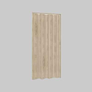 PORTA A SOFFIETTO EFFETTO LEGNO IN RILIEVO cm 84x215h - Col. Palissandro