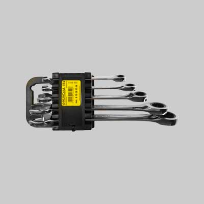 SERIE CHIAVI COMBINATE A CRICCHETTO MUNDIAL 5 pezzi (8÷19 mm) - MUNDIAL