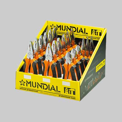 ESPOSITORE PINZE E TRONCHESI MUNDIAL 18 pezzi - MUNDIAL