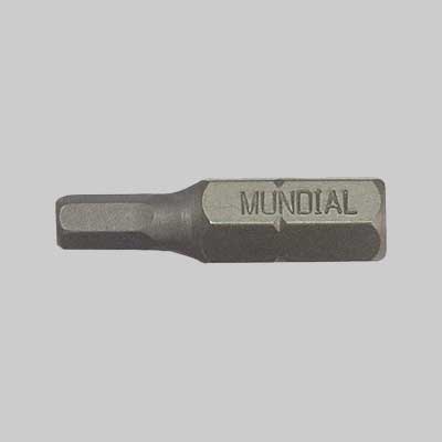 INSERTO PER VITI ESAGONO 1/4 MUNDIAL 6 mm - 12 pezzi- MUNDIAL