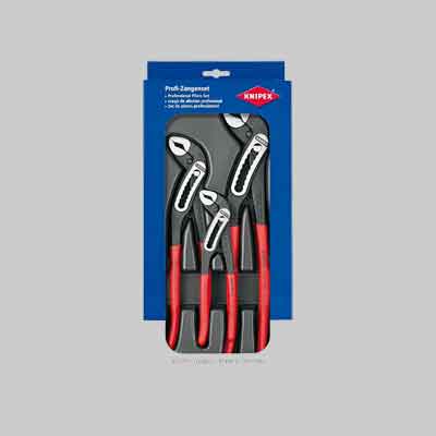 KIT PINZE REGOLABILI POLIGRIP 'ALLIGATOR' KNIPEX 3 Pezzi - KNIPEX