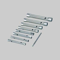 SERIE CHIAVI A TUBO DOPPIA 6 pezzi - mm 8x9÷16-17