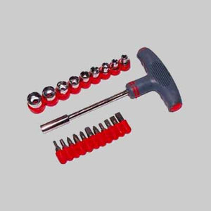 PORTA INSERTI E BUSSOLE A 'T' 22 pezzi