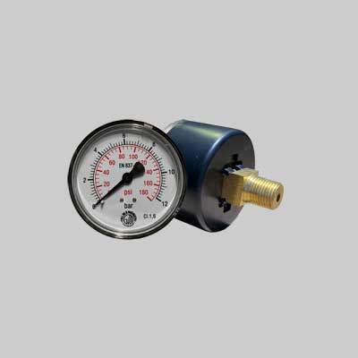 MANOMETRO DI RICAMBIO ATT. POSTERIORE 1/8 - Scala 0-12 bar - SPIRALFLEX