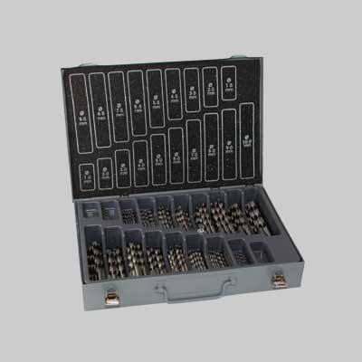 SERIE PUNTE 'FRESATE' PER FERRO 170 pezzi - 1÷10 mm x 0,50 - ECEF