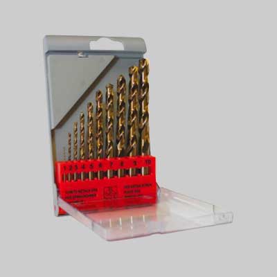 SERIE PUNTE 'HSS COBALTO 5%' IN ASTUCCIO 10 pezzi - 1÷10 mm - ECEF