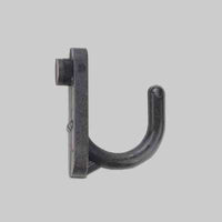 GANCIO PER PANNELLO FORATO 'CURVO' 25 mm - 100 pezzi