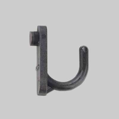 GANCIO PER PANNELLO FORATO 'CURVO' 25 mm - 100 pezzi