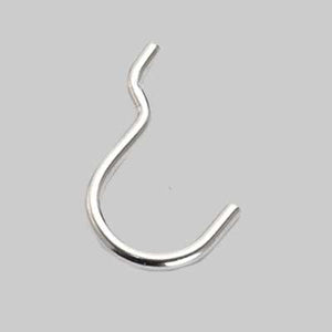 GANCIO PER PANNELLO FORATO TIPO 'N.3' 25x37 mm - 200 pezzi