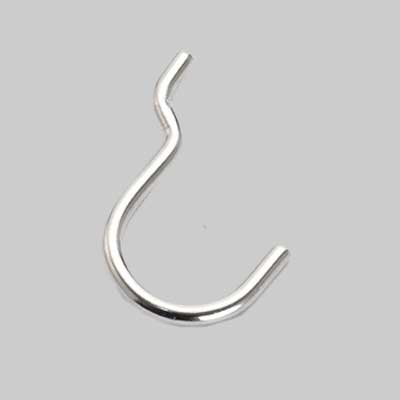 GANCIO PER PANNELLO FORATO TIPO 'N.3' 25x37 mm - 200 pezzi