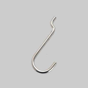 GANCIO PER PANNELLO FORATO TIPO 'N.4' 22x53 mm - 200 pezzi