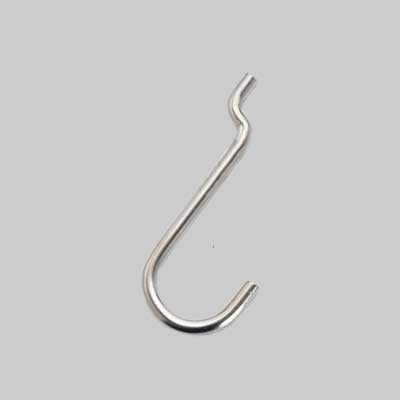 GANCIO PER PANNELLO FORATO TIPO 'N.4' 22x53 mm - 200 pezzi