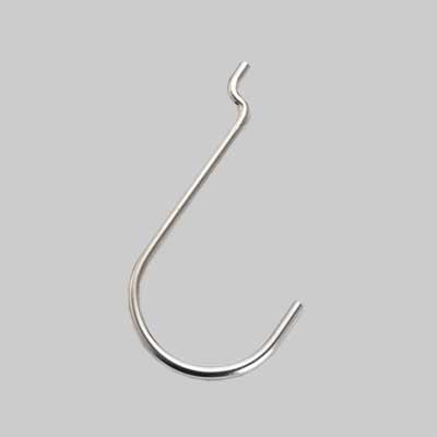 GANCIO PER PANNELLO FORATO TIPO 'N.5' 40x75 mm - 200 pezzi