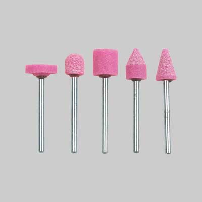 SERIE MOLE ABRASIVE 'PG' 5 pezzi - gambo Ø 6 mm - PG PROFESSIONAL