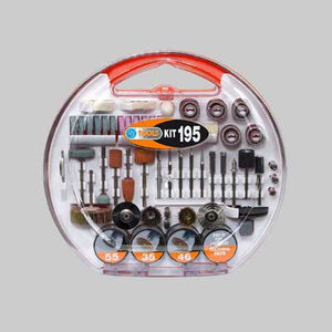 SET ACCESSORI PER MINI TRAPANO 'PG195A' 195 pezzi - PG PROFESSIONAL