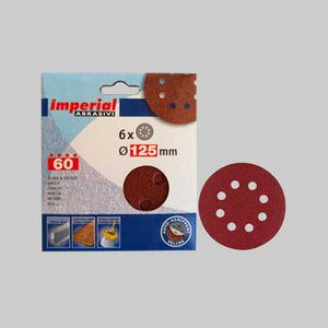 DISCO ABRASIVO VELCRATO 'FAI DA TE' Ø 115 mm - grana 180 - 6 pezzi - IMPERIAL ABRASIVI