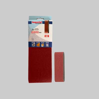 NASTRO ABRASIVO 105X620 MM Grana 120 - 3 pezzi - IMPERIAL ABRASIVI