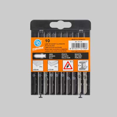 SET LAME PER SEGHETTO ALTERNATIVO ATT. BOSCH Confezione 10 pezzi - PG PROFESSIONAL