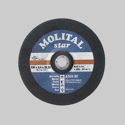 DISCO DA SBAVO PER FERRO Ø 115x6,0 mm - MOLITAL