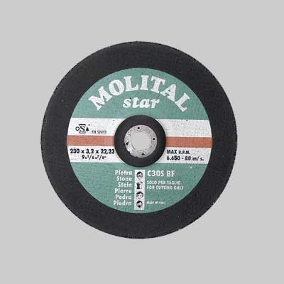 DISCO DA TAGLIO PER MARMO Ø 115x3,0 mm - 50 pezzi- MOLITAL