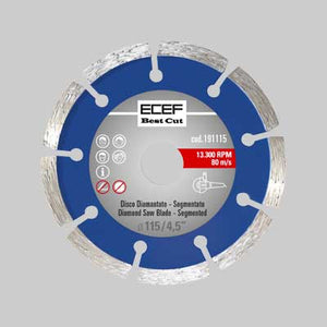 DISCO DIAMANTATO 'UNIVERSALE' SEGMENTATO Ø 115 mm - ECEF