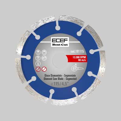 DISCO DIAMANTATO 'UNIVERSALE' SEGMENTATO Ø 230 mm - ECEF