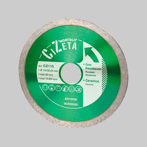 DISCO DIAMANTATO 'GRES PORCELLANATO/CERAMICA' MONTOLIT Ø 115 mm - BREVETTI MONTOLIT