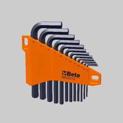 SERIE CHIAVI MASCHIO ESAGONALI ART. 96N/SC12 BETA 12 pezzi - 2÷10 mm - BETA