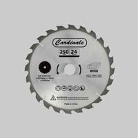 DISCO DI RICAMBIO PER SEGA CIRCOLARE CON BANCHETTO CARDINALE Ø 250 mm - 24 denti - CARDINALE
