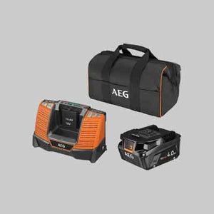 KIT ENERGY BATTIERIA E CARICABATTERIA 'SET L1840SHD' AEG 18V 4.0Ah - AEG POWERTOOLS