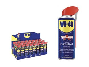 WD-40 LUBRIFICANTE SPRAY MULTIUSO 5 FUNZIONI ML.400 IN ESPOSITORE- - ml.400 spray c/erogatore a doppia posizione - 24 pezzi WD40