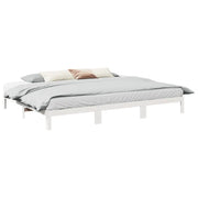 Giroletto Familiare senza Materasso Bianco 240x200 cm 3324566