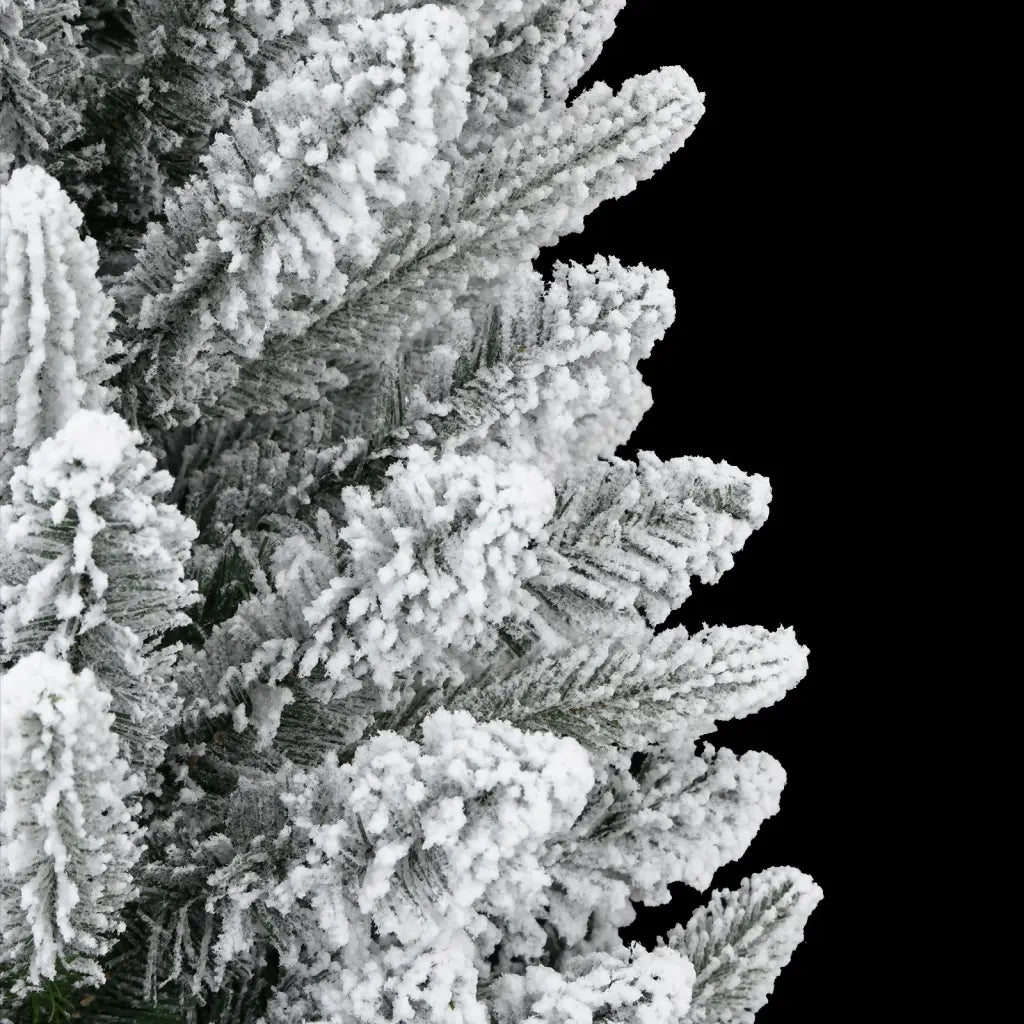 Albero di Natale Artificiale con Neve Floccata 210 cm PVC e PE 345191